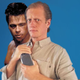 Mashable editor Josh Dickey, seen with his friend Tyler Durden (Photo-illustration by Bryan Menegus)